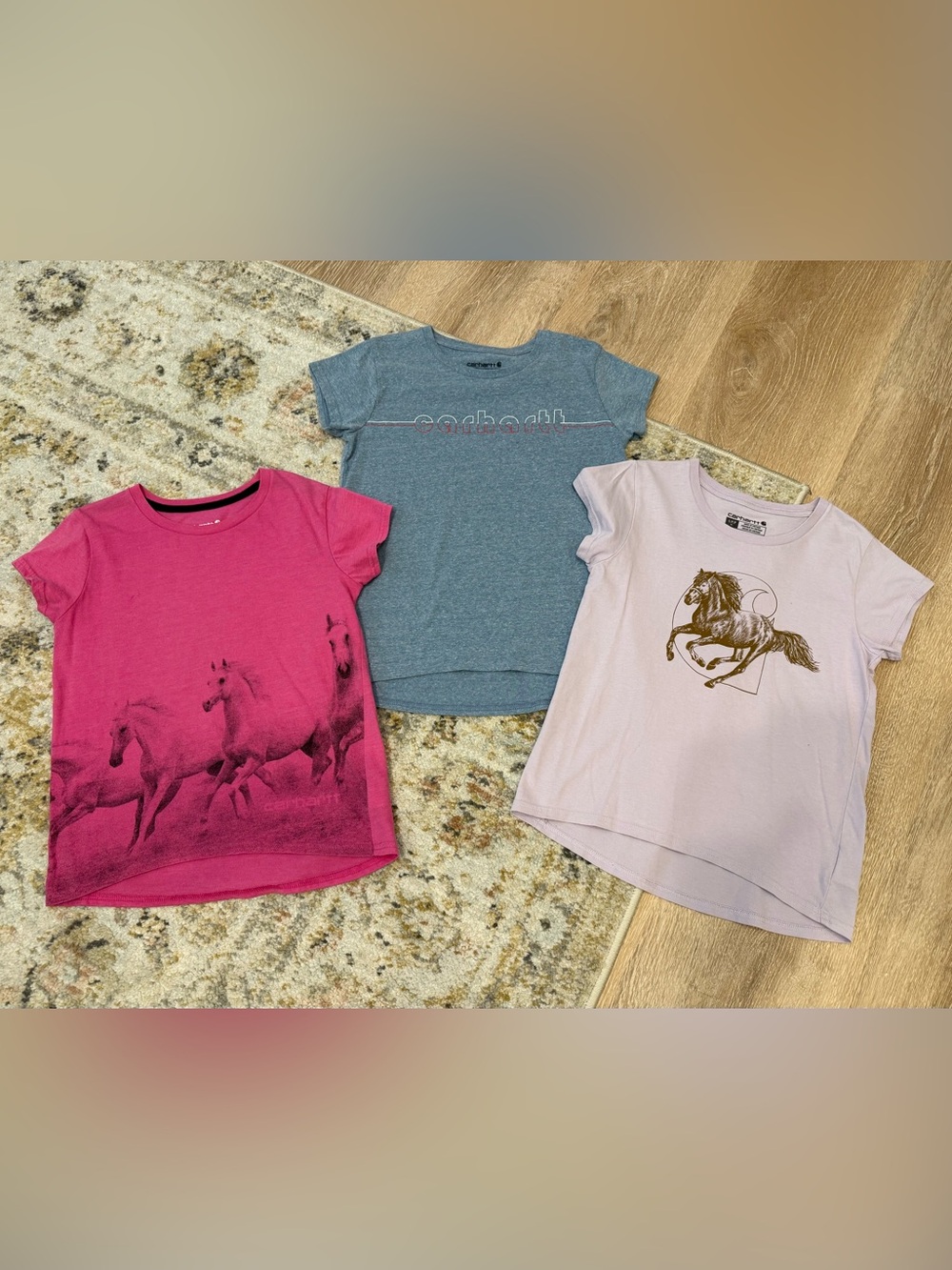 Girls Carhartt size 8 bundle of 3 shirts